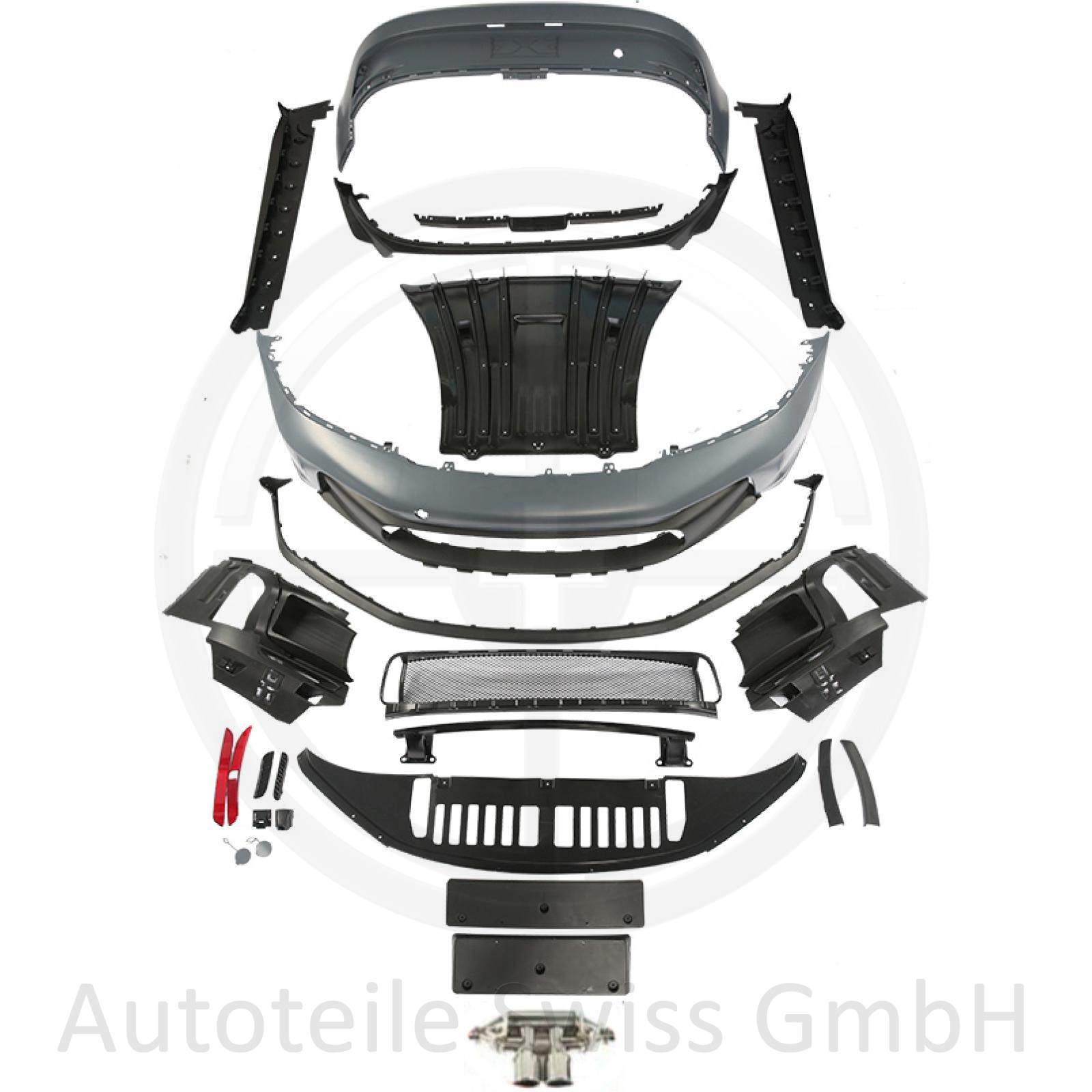 SPORT STOSSSTANGE VORNE + HINTEN SET (GT3-OPTIK)