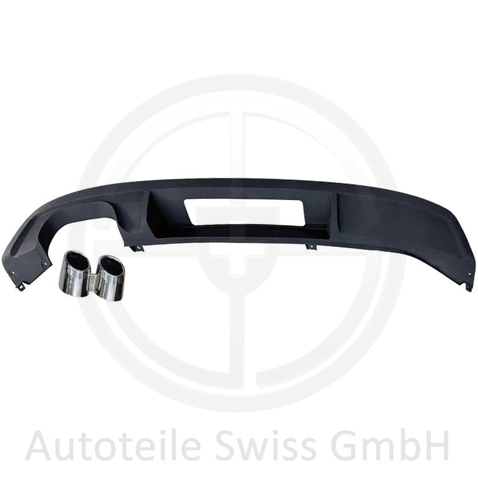 DIFFUSOR STOSSSTANGE HINTEN (SCHWARZ MATT) 