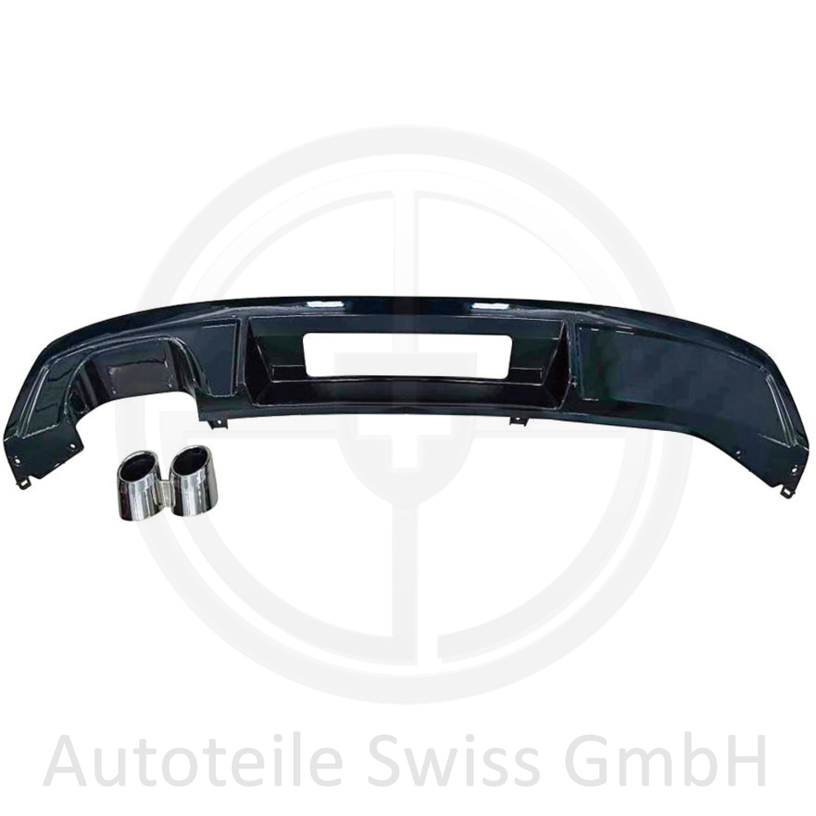 DIFFUSOR STOSSSTANGE HINTEN (SCHWARZ GLANZ) 